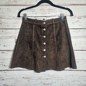 Promod suede mini skirt